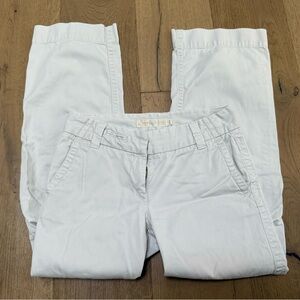 J Crew Favorite Fit Chino Classic Twill in cream color in Size 0S.